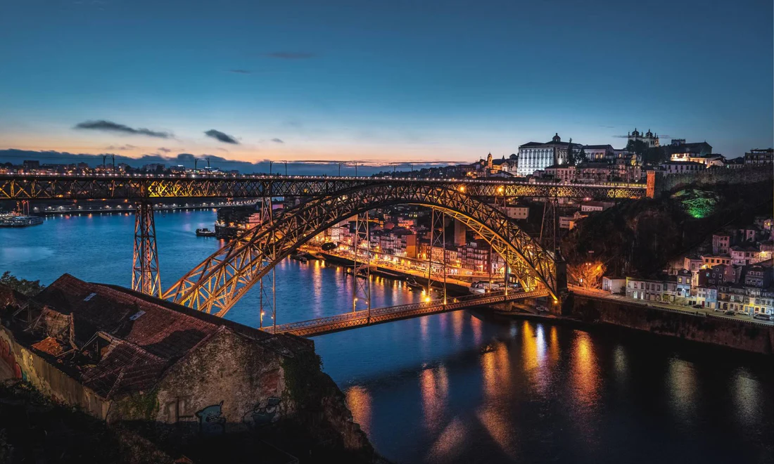 Porto bei Sonnenuntergang